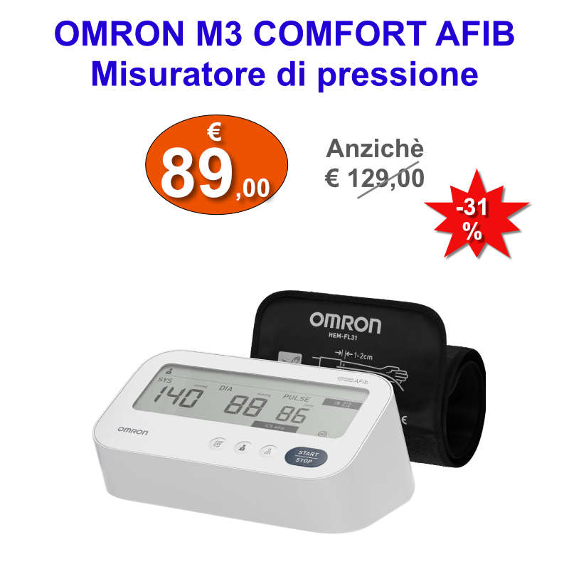 Omron M3 Comfort AFib: Misuratore di pressione